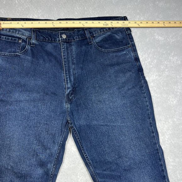 Levis Jeans Mens Size 44 Dark Blue 559 Relaxed Straight Fit Denim Pocket - Picture 3 of 12